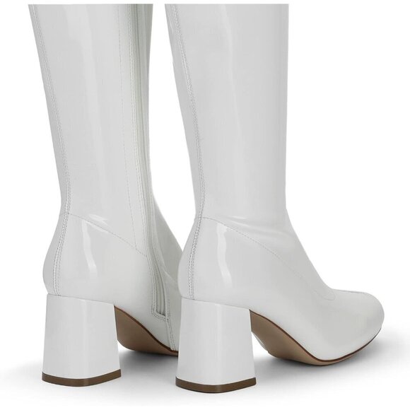 Women's Gogo Boots, Square Toe  Chunky Knee High Boots For Women - Picture 4 of 7